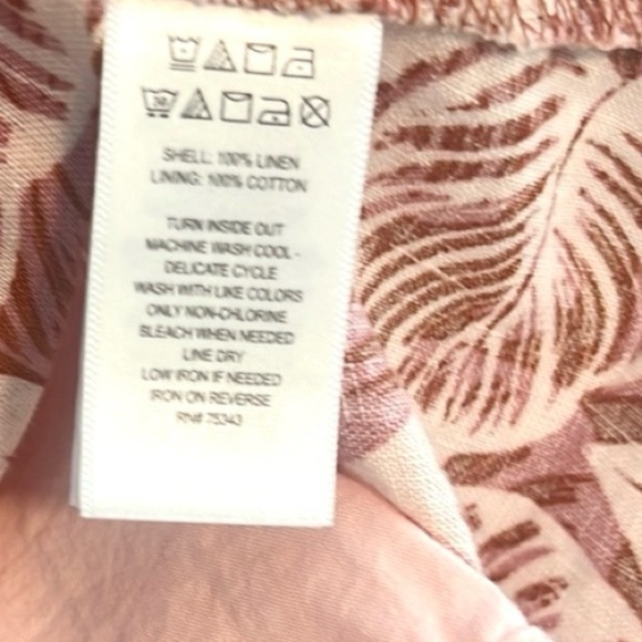 ⭐️Tahari,Softest Linen,V-neck,Lined,Fun Twirl-able Trapeze Dress, POCKETS,Size L - Picture 9 of 14